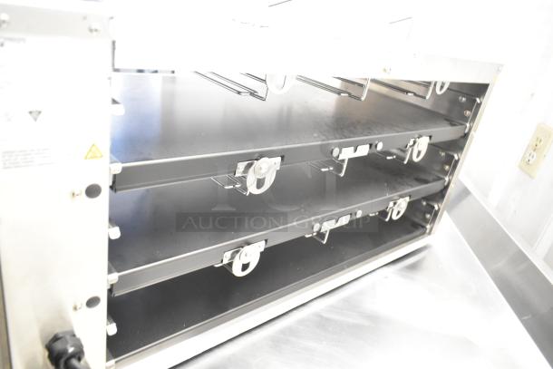 Brand new 2021 Prince Castle EHB24-2 countertop holding bin, 208-240V, 1 phase, with minor scratches and dents.