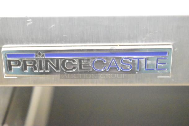 Brand new 2021 Prince Castle EHB24 holding bin, 208-240V, 1 Phase, scratch and dent condition, logo visible.