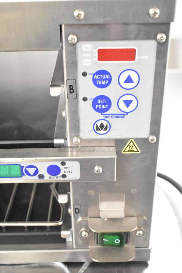 Prince Castle EHB24 holding bin, new scratch and dent, 208-240V, 1 phase. Digital controls for temperature settings.