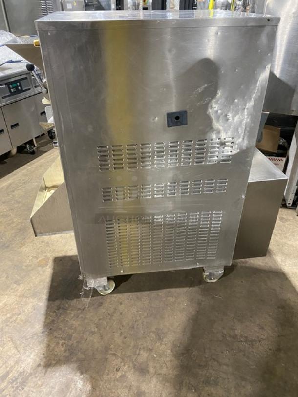 ColdElite Lab500 Gelateria Series stainless steel ice cream batch freezer, electric, 2-speed, on casters, SN: 565602.