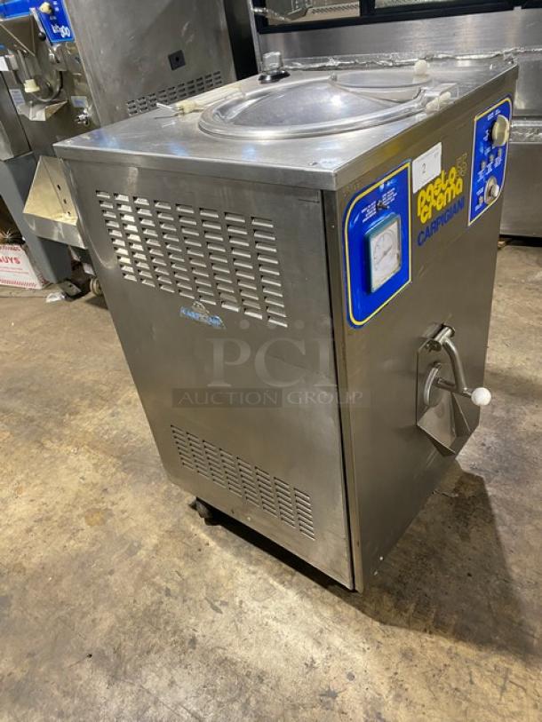 Carpigiani PASTOCREMA 55 cream cooker/pasteurizer, stainless steel, electric, 220V 3-phase, on casters, SN: 387735.