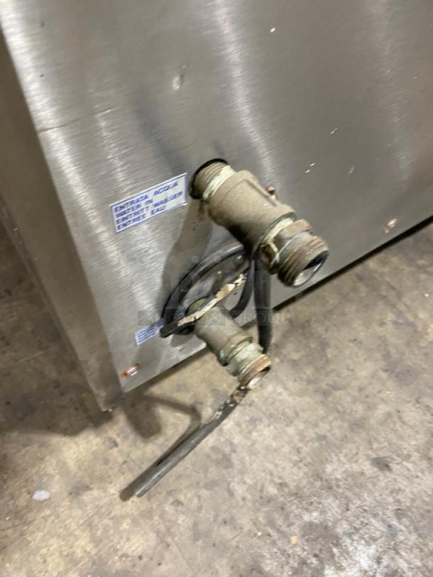 Carpigiani PASTOCREMA55 cream cooker/pasteurizer, stainless steel, 220V, 3-phase, on casters, serial number 387735.