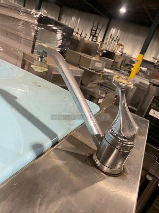 ColdElite UF820-2 soft serve machine, stainless steel, twin/twist, 208V 3 Phase, on casters, visible faucet detail.