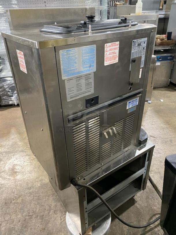 Taylor C707-33 stainless steel electric soft serve machine. Single flavor, single hopper, 208-230V 3 phase. Clean condition.