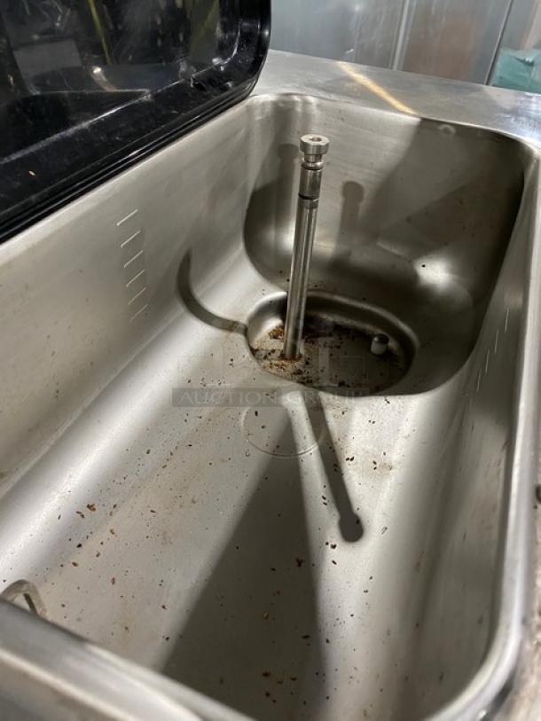 Taylor C707-33 soft serve machine with stainless steel hopper, electric, used condition, visible model label, 208-230V, 3 phase.