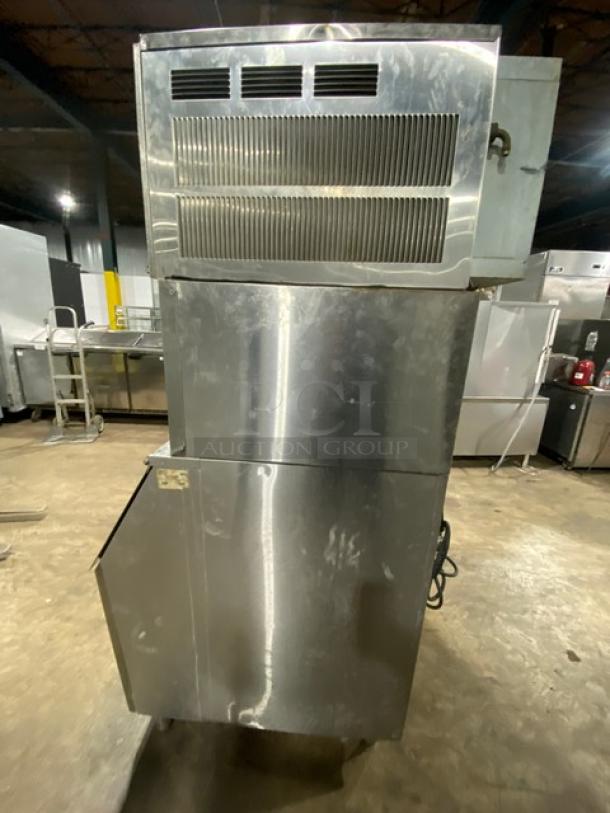 Kold-Draft GB561AC stainless steel ice maker/bin combo, electric, air-cooled, on legs, 115V, 1 phase, commercial use.