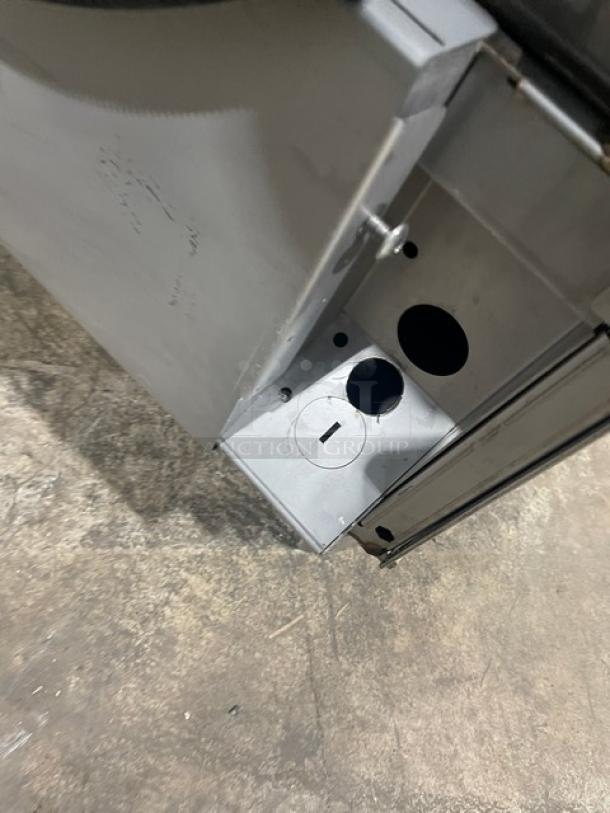 Hobart Advansys LXER commercial dishwasher, stainless steel, energy-efficient, high-temp, on legs, serial 231197909.