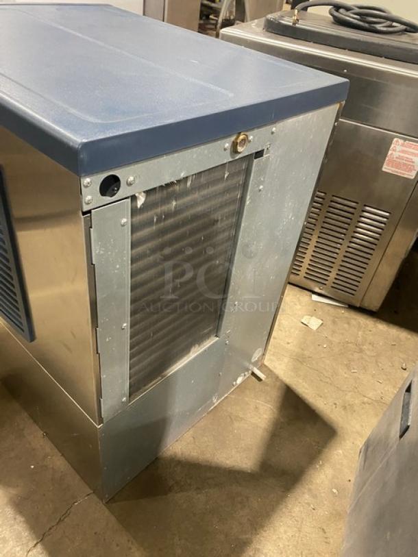 Blue-Air BLMI500A stainless steel ice maker, air-cooled, crescent cube style, 115-120V, electric, commercial use.