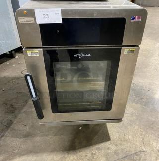 Alto-Shaam Vector-H Series Model VMC-H2 multi-cook oven, stainless steel, dual chamber, individual touch controls, excellent condition.
