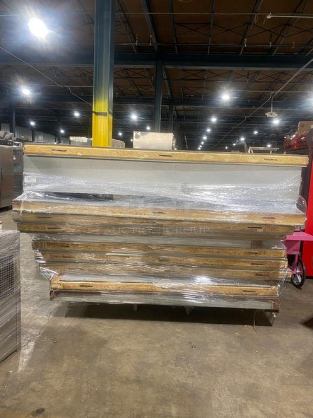 Commercial Heavy Duty 7'x7' Walk-In Cooler Box, includes 2-fan evaporator blower, Tecumseh condensing unit, new condition.