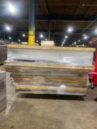 Commercial Heavy Duty 7'x7' Walk-In Cooler Box, includes 2-fan evaporator blower, Tecumseh condensing unit, new condition.