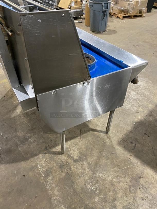 Commercial stainless steel 2-burner Chinese wok range with backsplash, dual swivel spout faucet, and sturdy legs.