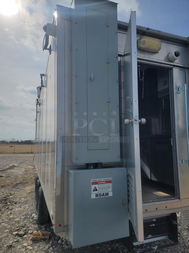 2021 Texino FD-306 Triple Axle Mobile Kitchen, stainless steel, featuring convection oven, CVap retherm, True refrigeration. Needs TLC.