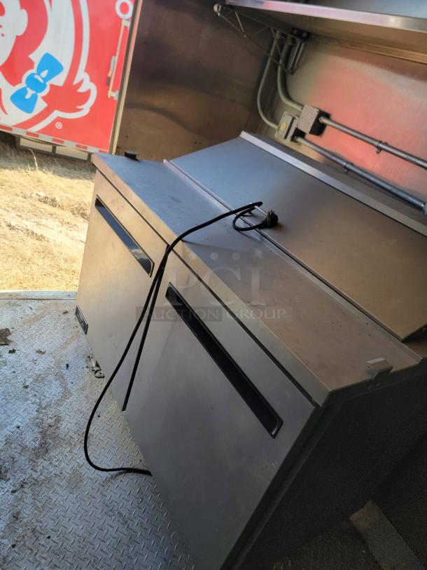 2021 Diamond Cargo 24-foot mobile kitchen, featuring Royal cooking suite, Nor-Lake refrigeration, visible interior condition.