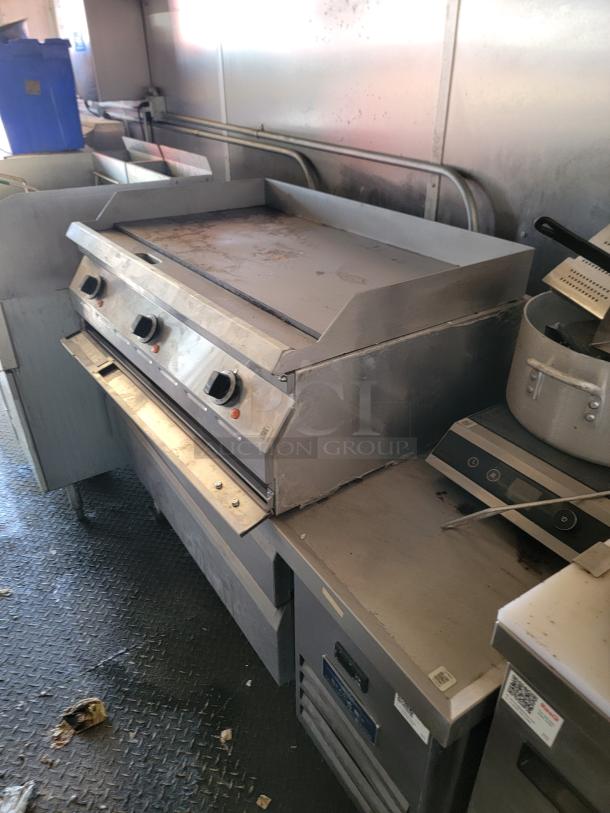 2021 Diamond Cargo 24' mobile kitchen with Southbend cooking line, Arctic Air fridge, and Avigilon security cameras.