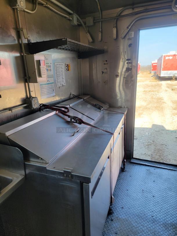 2020 Diamond Cargo 8.5 x 28 TA food trailer interior, featuring premium cooking equipment and refrigeration.