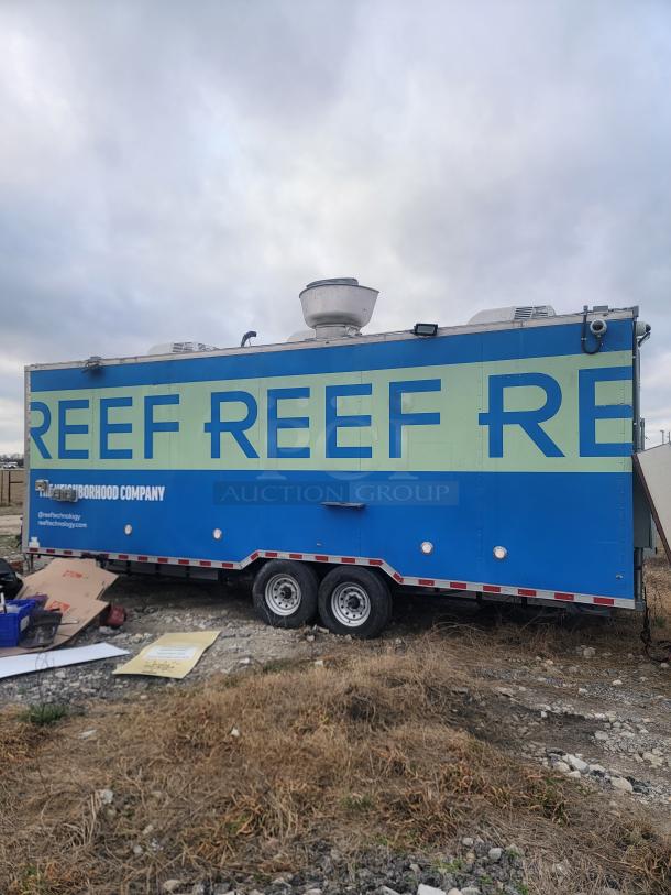 2021 Rock Solid Cargo 8.5' x 24' Ghost Kitchen Trailer, dual axle, features Imperial fryers, Wells griddle, CaptiveAire hood.