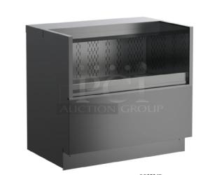Brand new Structural Concepts Oasis Series 36" refrigerated merchandiser, black laminate, model CO3324RUC, 115V, 1 phase.