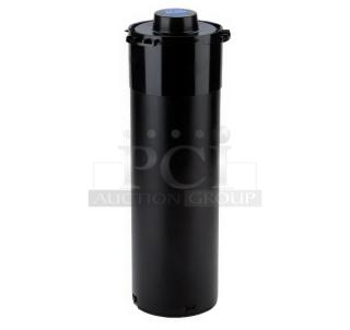 Brand new San Jamar EZ-Fit C2410C18 black cup dispenser, 8-46 oz., 18" tube, in-counter mount, commercial use.