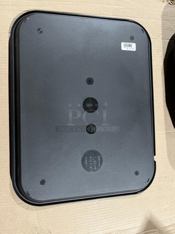 Brand new Carlisle CT141803 black serving tray, 14"x18", durable plastic, commercial use.
