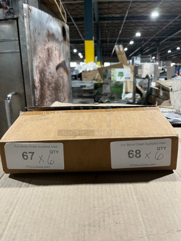 Brand new black condiment caddie model SC-66, in box of six. Perfect for commercial use, enhancing organization.