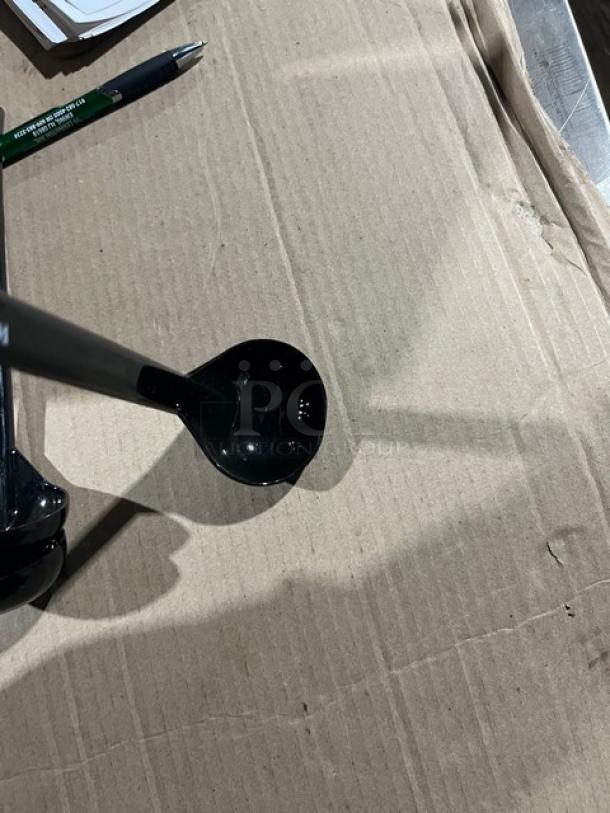 Carlisle NSF2 9.5" ladle, black, brand new. Ideal for balsamic vinaigrette, commercial use.