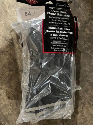 Ritz Chef-Line CL2PX27BKBK oven mitt, 17", fire-resistant Pyrotex, brand new in packaging.