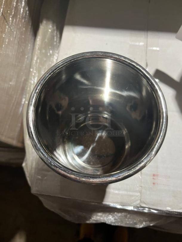 Allied Buying BMP-1-P commercial stainless steel Bain Marie pot in excellent condition on display.