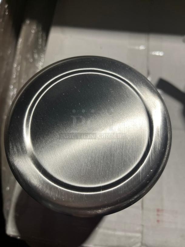 Allied Buying Commercial Bain Marie Pot, model BMP-1-P, stainless steel, sleek finish, new condition.