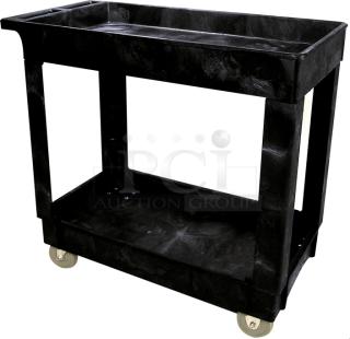 BRAND NEW! Rubbermaid Commercial 2-Shelf Utility Cart! Model: 9T66-00! On Casters!