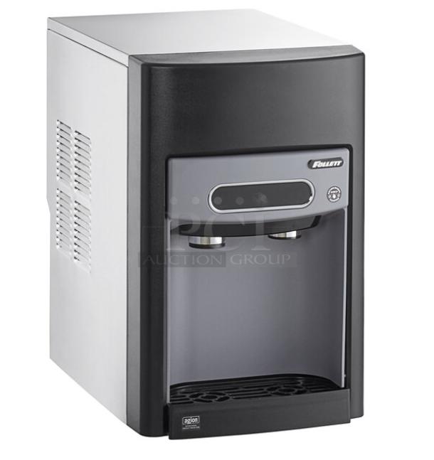 BRAND NEW Follet 15CI100A countertop stainless steel ice/water dispenser, 2016 model, drip tray included, 115V, 1 Phase.