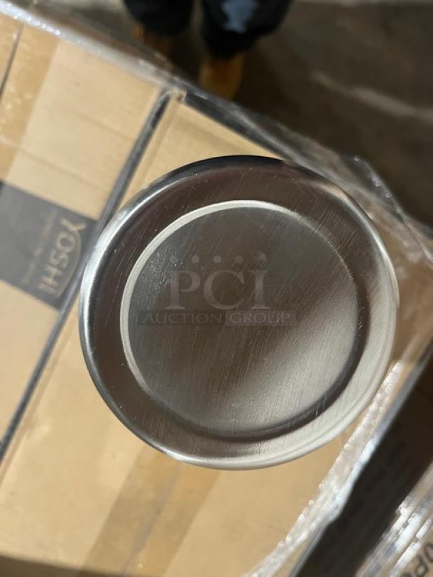 Brand new Allied Buying stainless steel Bain Marie Pot, Model BMP1P. Clean, polished finish, commercial quality.