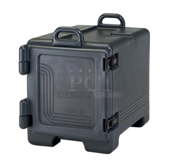 Brand new Cambro Ultra Camcarrier Series 1318CC110. Black insulated 4-pan combo carrier for hot food. Durable design.
