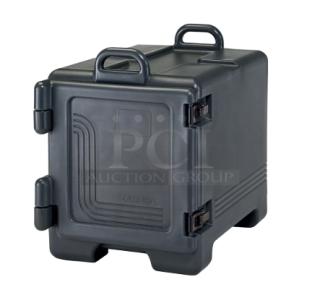 Brand new Cambro Ultra Camcarrier Series 1318CC110. Black insulated 4-pan combo carrier for hot food. Durable design.