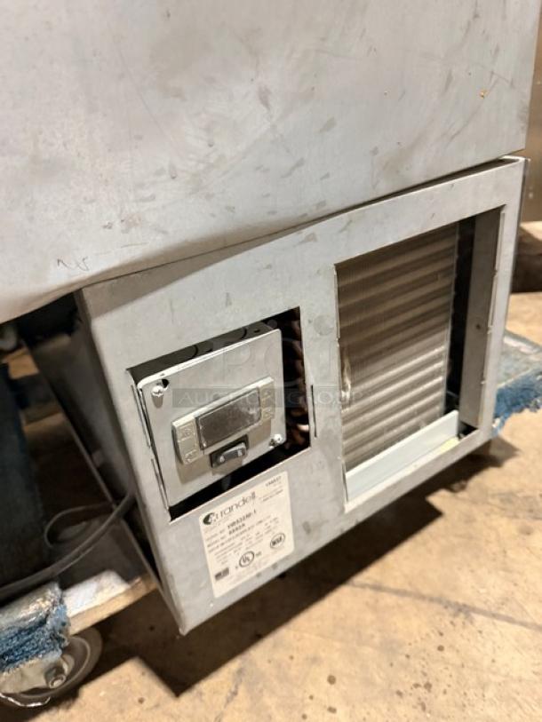 New Randell Model 9552A drop-in freezer/plate chiller, 115V, 1 phase. Visible labeling with model and serial number.