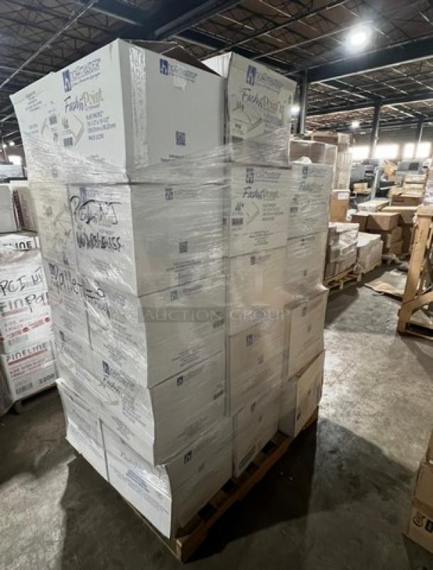Full pallet of Hoffmaster Fashn Point Series Ultra Ply Dinner Napkins, 15.5"x15.5", model FP1314, new condition.