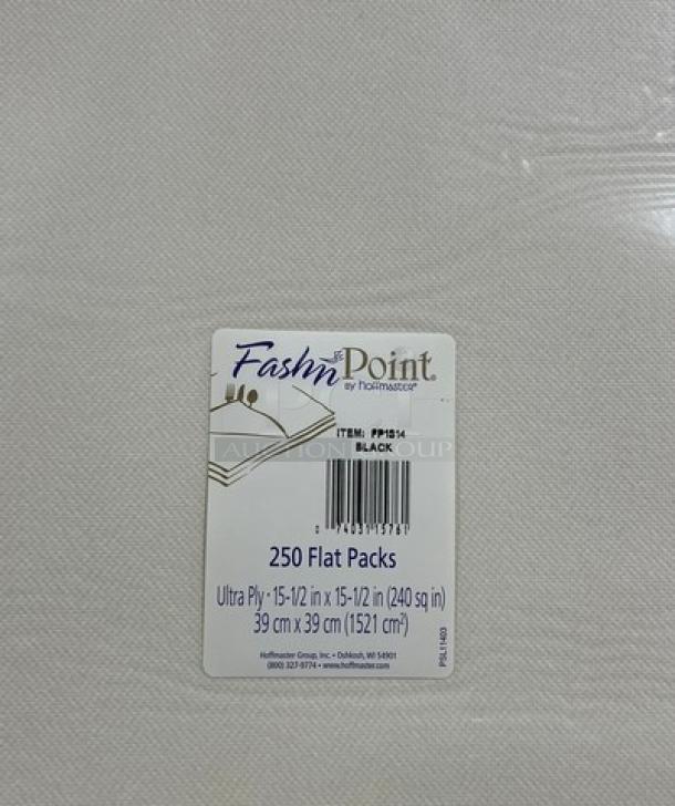 Hoffmaster Fashn Point FP1314 dinner napkins, 15.5"x15.5", Ultra Ply, 250 packs, brand new pallet, commercial use.