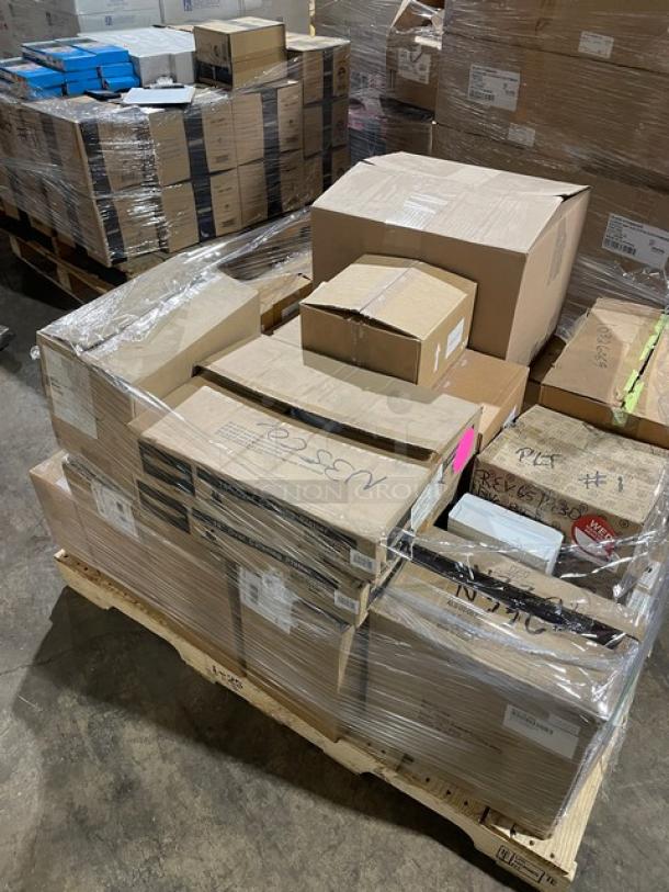 Mixed pallet of brand new commercial kitchenware, including models: 9660, 64624, D27CM, 16-4059-2660.