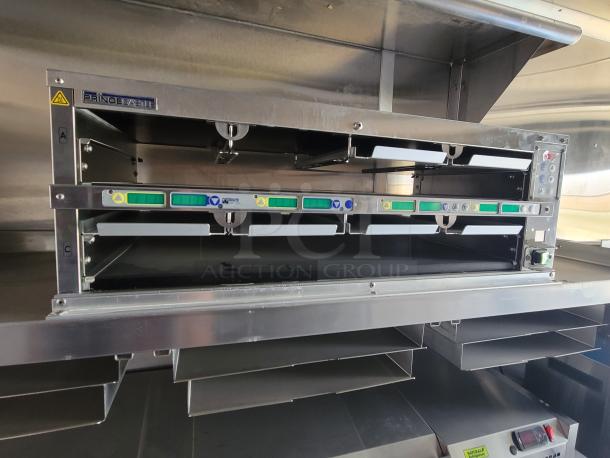 Piper Products Prince Castle vertical toaster with dual toasting slots, brushed stainless steel finish, excellent condition.