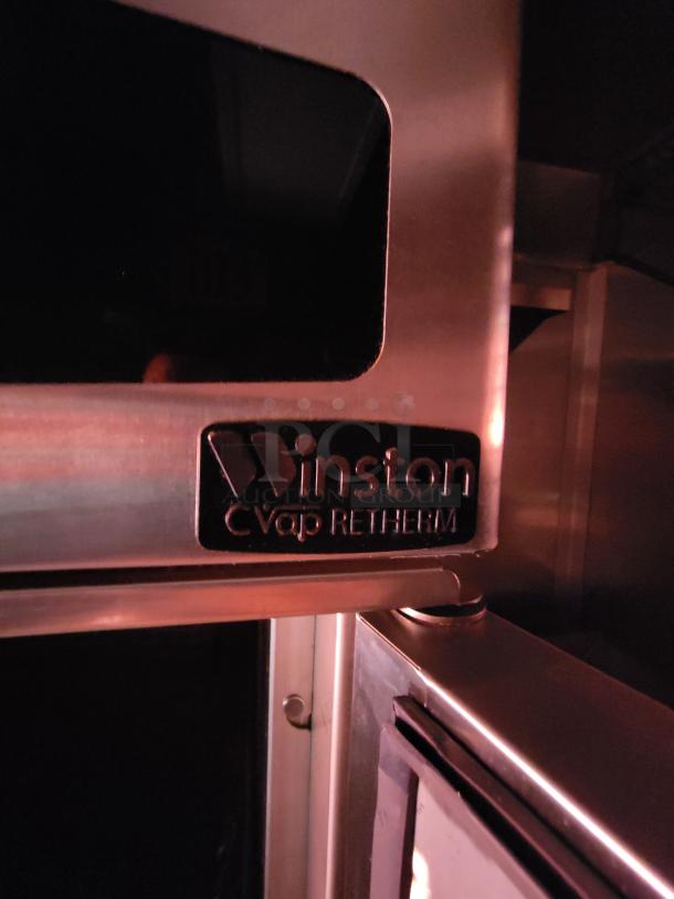 Winston CVap Retherm oven, stainless steel, with logo plate visible. Appears in good condition.