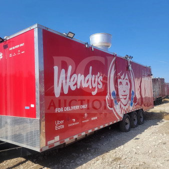 LOT #71 2021 Rock Solid Cargo 8.5' x 28' Triple-Axle Mobile Kitchen Trailer — Corporate Delivery Configuration | 120/208V 3-Phase | CaptiveAire Hood | Full Kitchen Suite | VIN 7H2BE2838MD037353 See video link in description below 👇