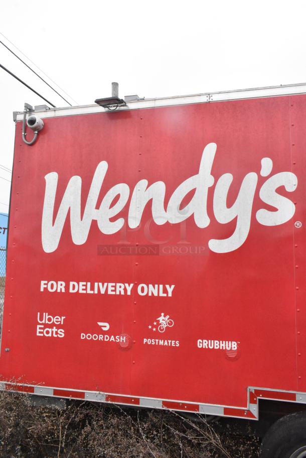 8.5' x 28' Wendy's mobile kitchen trailer, branded, never used, featuring Henny Penny fryer, Taylor ice cream machine, fully equipped.