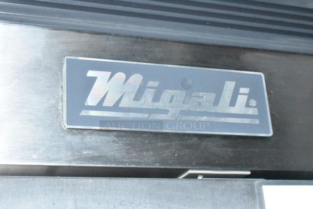 Migali brand label on stainless steel equipment inside new Wendy's mobile kitchen trailer; all equipment tested and working.