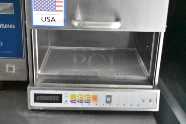 Nieco broiler in mobile kitchen trailer, USA-made, digital controls, part of fully equipped fast-food setup.