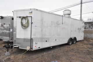 2020 ATX 8.5'x24' cold food trailer with CaptiveAire hood, fire suppression, Arctic Air units, IT cabinet, single axle.