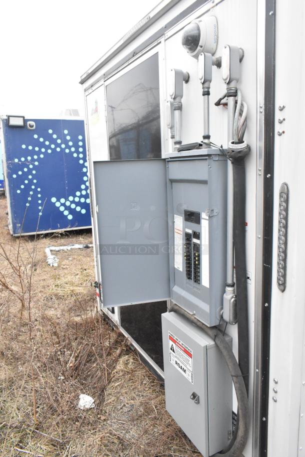 2020 ATX 8.5' x 24' cold food trailer, featuring CaptiveAire hood, fire suppression, Arctic Air appliances, single axle, clear title.