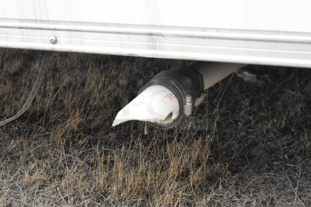 2020 ATX 8.5' x 24' trailer outlet pipe with protective cover. Suitable for cold food and beverage service.