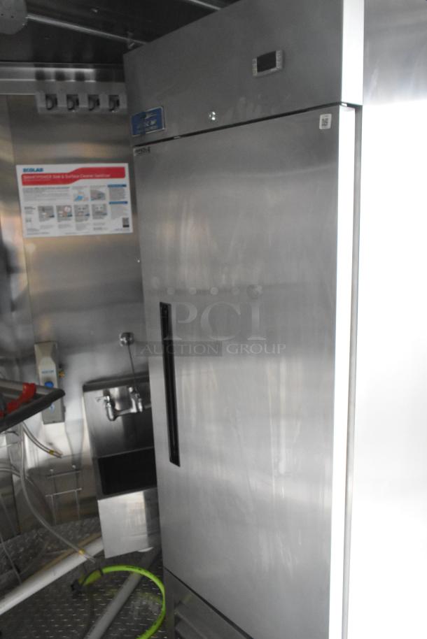 2020 ATX 8.5' x 24' trailer interior with Arctic Air cooler. Features stainless setup, fire suppression, clear title.