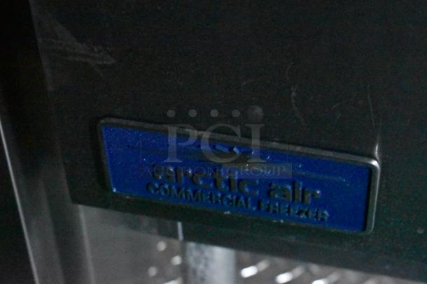 Arctic Air Commercial Freezer plaque on 2020 ATX Fulfillment Trailer with CaptiveAire Hood, Arctic Air equipment, and clear title.