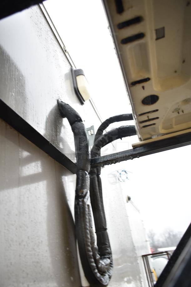 2021 Nationwide 8.5' x 24' food trailer shell exterior, ready for equipment. Features wire shelving units, IT cabinet. Clear title.